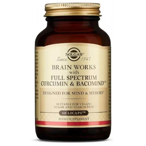 Solgar brain works  60 capsulas vegetales licaps