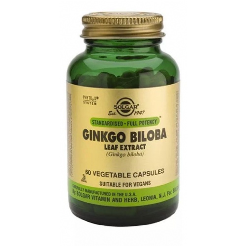 Solgar ginkgo biloba 90 mg 60 vcap