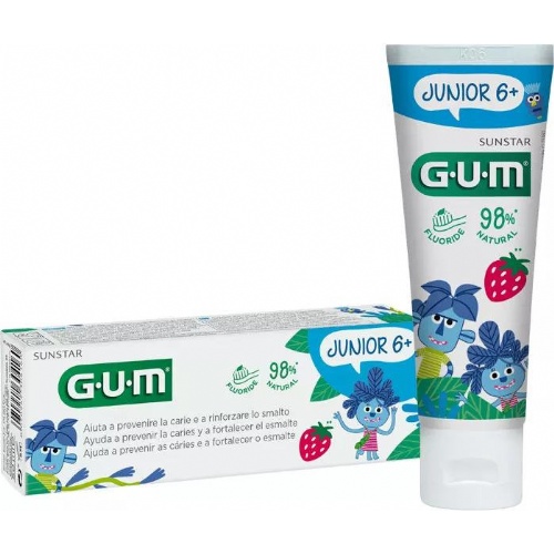 Gum junior gel dentrifico  1 envase 50 ml sabor fresa