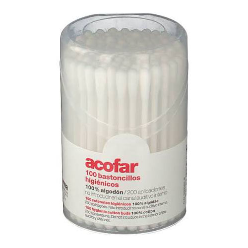 Acofar bastoncillos algodon (100 unidades)