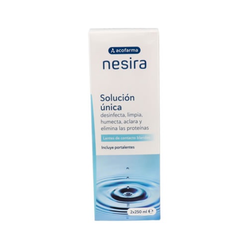 Acofarma nesira solucion unica para lentillas (2 unidades 250 ml)