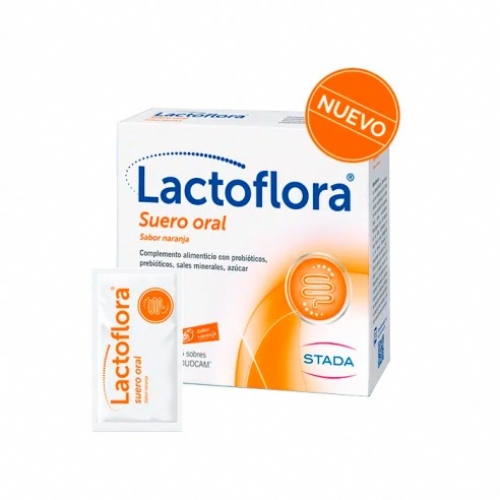 Lactoflora suero oral sabor naranja