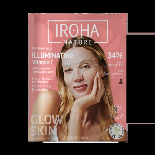 Iroha natura mascara facial iluminadora