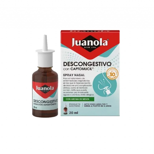 Juanola Descongestivo Spray Nasal 20 ml Aroma menta
