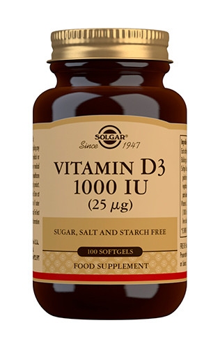 Solgar vitamina d3  1000 iu 25 mg 100 capsulas blandas
