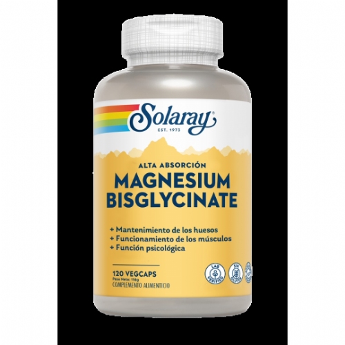 Solaray bisglicinato magnesio 120 caps