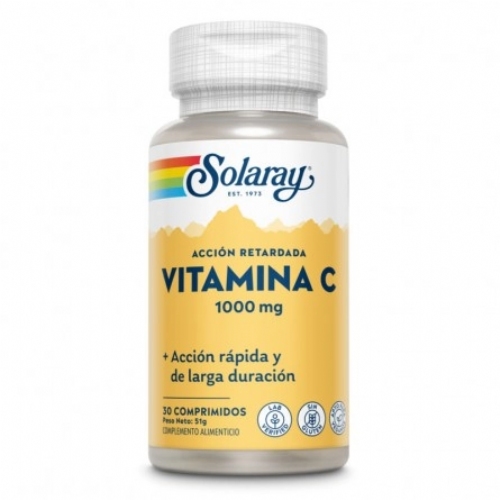 Solaray vit c 1000 mg accion rapida 30 comp