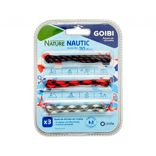 Goibi pulsera citronela nautic 3 unidades