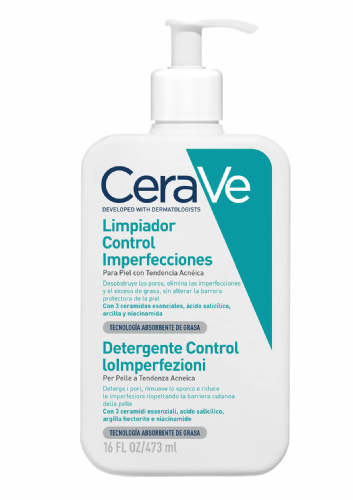 Cerave limpiador control imperfecciones  1 envase 473 ml
