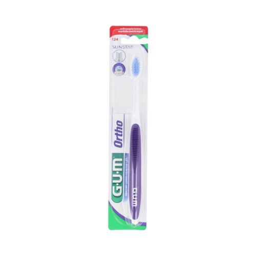 Cepillo dental adulto - gum 124 ortodoncia (1 unidad)