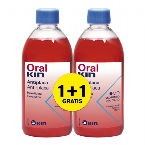 Oralkin enjuague bucal  2 frascos 500 ml pack 1+1