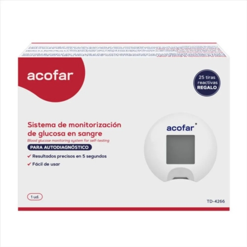 Acofar Glucometro monitorizacion de glucosa en sangre TD – 4266