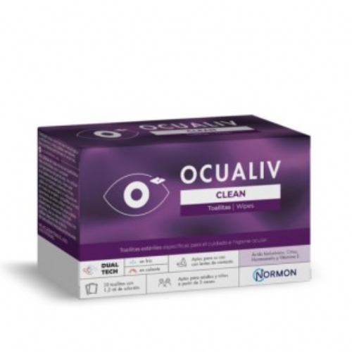 Ocualiv clean  30 toallitas