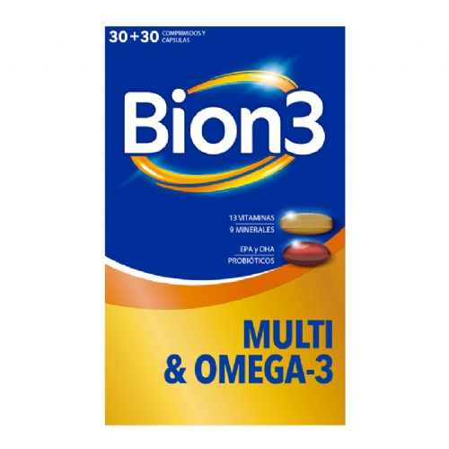 Bion3 multi & omega-3  30 comprimidos + 30 capsulas