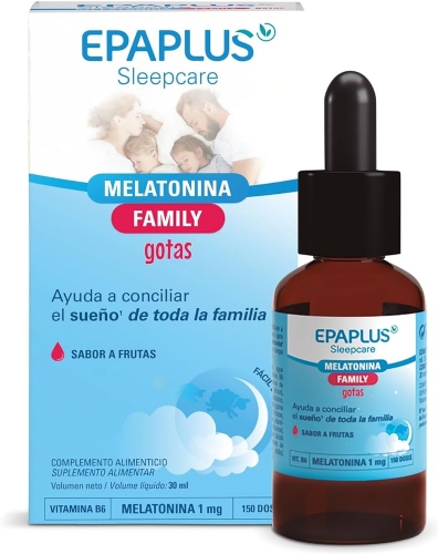 Epaplus sleepcare melatonina family gotas  1 bote 30 ml sabor frutas