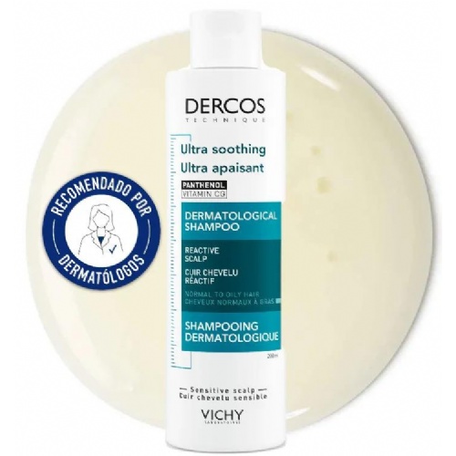 Dercos technique champu ultra calmante - cabello normal a graso (1 envase 200 ml)