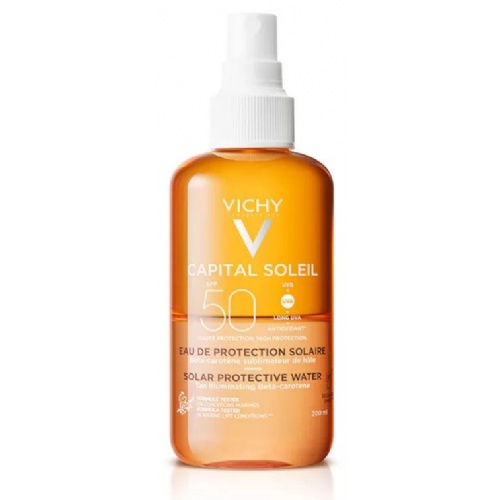 Vichy Capital soleil agua proteccion solar luminosidad spf50 (1 envase 200 ml)