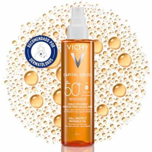 Vichy Capital soleil spf 50+ aceite cell protect (1 envase 200 ml)