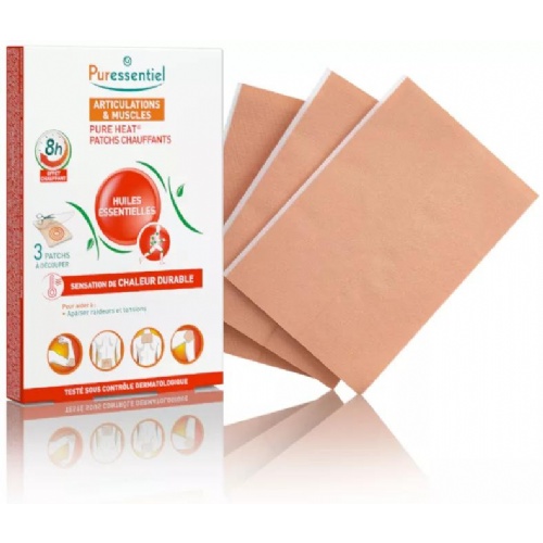 Puressentiel parches calor pure heat 3 unidades