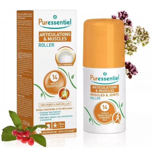 Puressentiel articulaciones y musculos roller 14 aceites esenciales  1 roll on 75 ml