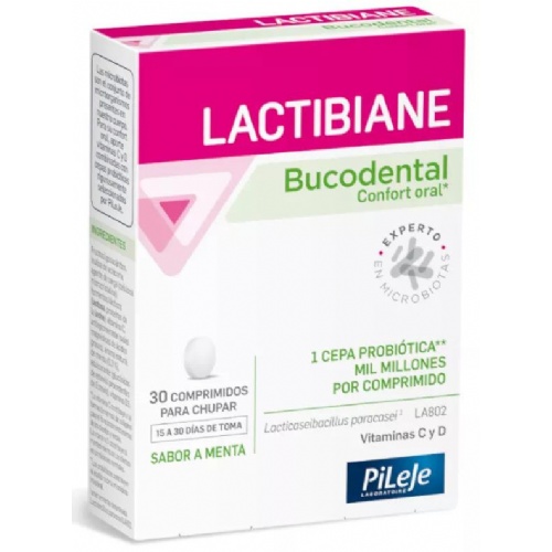 Lactibiane bucodental pileje (30 comprimidos para chupar sabor menta)