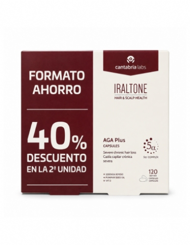IRALTONE DUPLO AGA PLUS PACK AHORRO 120 CAPS
