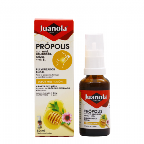 Juanola propolis pulverizador bucal (1 envase 30 ml sabor miel limon)