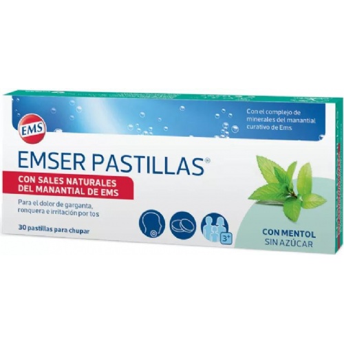 Emser mentol 30 pastillas para chupar