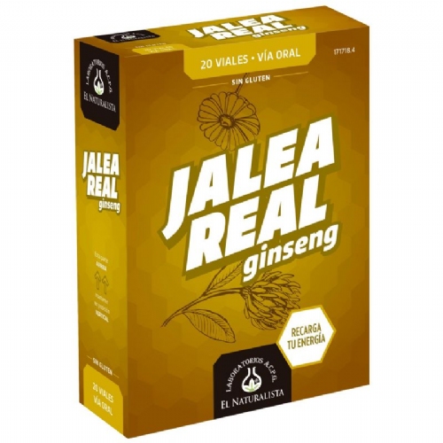 Jalea real y ginseng el naturalista (20 viales bebibles)