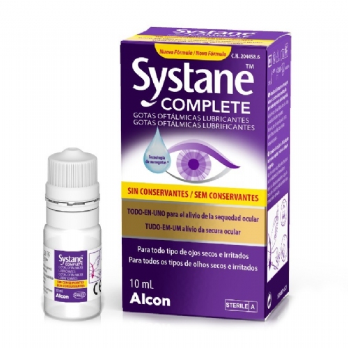 Systane complete - gotas oftalmicas lubricantes sin conservantes (1 frasco 10 ml)