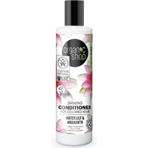 Organic shop acondicionador brillo nenufar-amaranto 280 ml