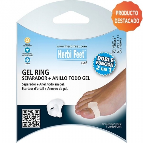 Gel ring separador con anillo - herbi feet todo gel (t l 1 unidad)