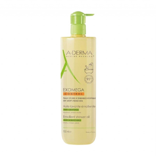Aderma exomega control aceite limpiador emoliente eco (1 envase 750 ml)