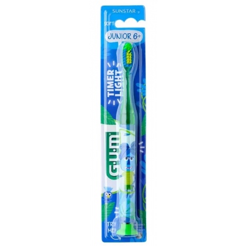 Cepillo dental junior - gum 903 (1 unidad con luz monstruos)
