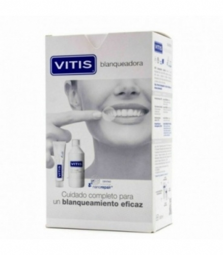Vitis blanqueador pack pasta dental 100 ml + colutorio 500 ml