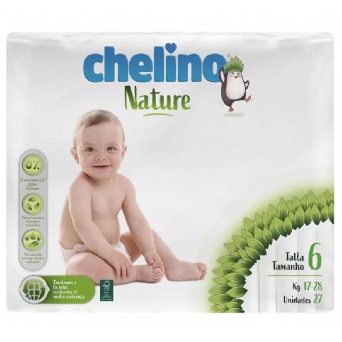 Pañal infantil - chelino nature (talla 6 27 unidades)
