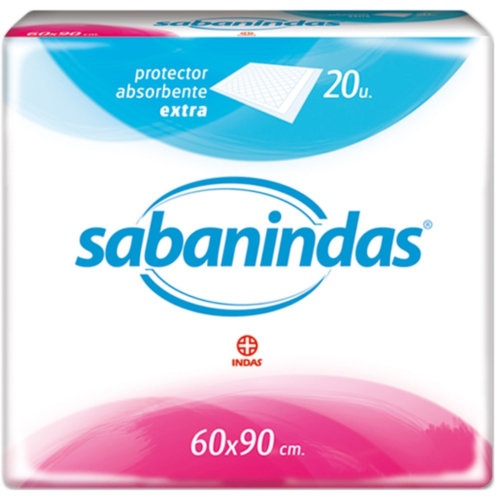 Sabanindas classic  prot-cama extra 60x90 cm 20 u