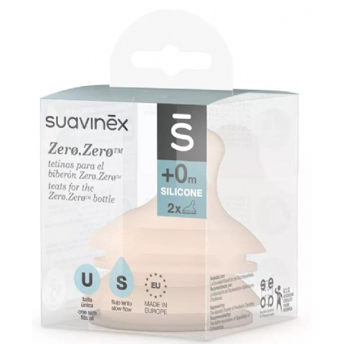 Tetina silicona anticolico flujo s - suavinex (0 meses)