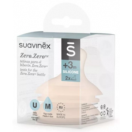 Tetina silicona anticolico flujo m - suavinex (0 meses)