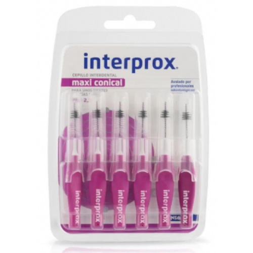 Cepillo interdental interprox 4 g maxi recto lila 6 u