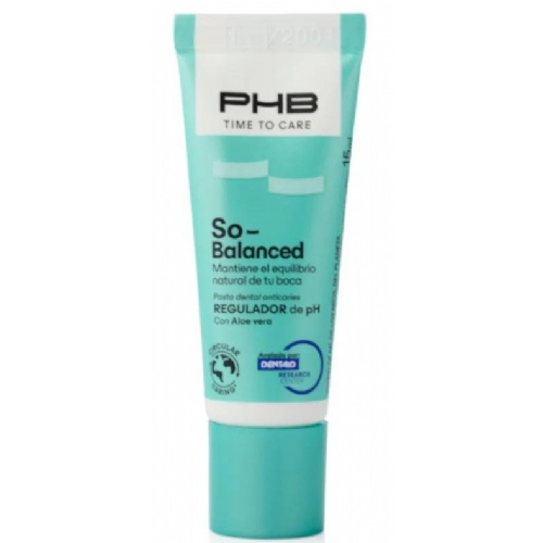 Phb time to care so balanced dentrifico formato viaje (1 tubo 15 ml sabor menta suave)