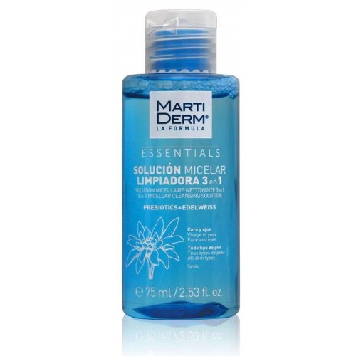Martiderm solucion micelar limpiadora 3 en 1  1 envase 75 ml