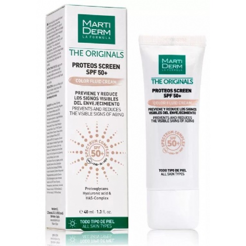 Martiderm proteos screen spf50+ fluid cream  1 envase 40 ml color