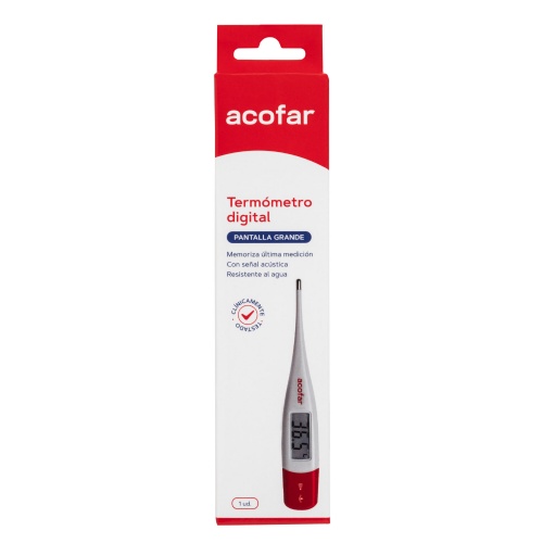 Termometro digital acofar 1 unidad pantalla grande - acofar