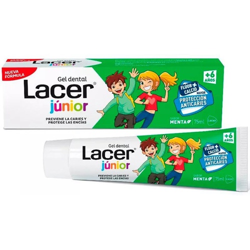 Lacer junior gel dental (1 tubo 75 ml sabor menta)