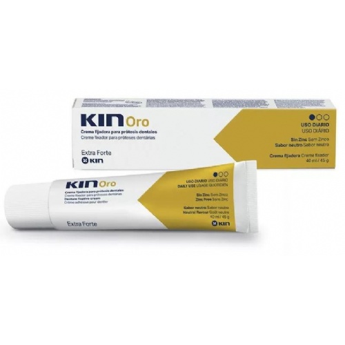 Kin oro crema fijadora - adhesivo protesis dental (1 tubo 40 g)