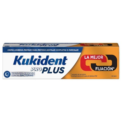 Kukident pro plus firmeza al masticar (1 envase 40 g sabor neutro)