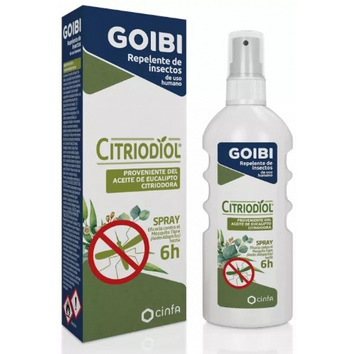 Goibi antimosquitos citriodol spray uso humano - repelente (1 spray 100 ml)
