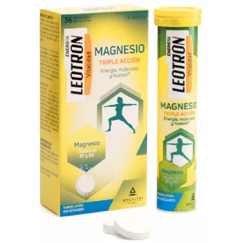 Leotron magnesio  36 comprimidos efervescentes sabor limon