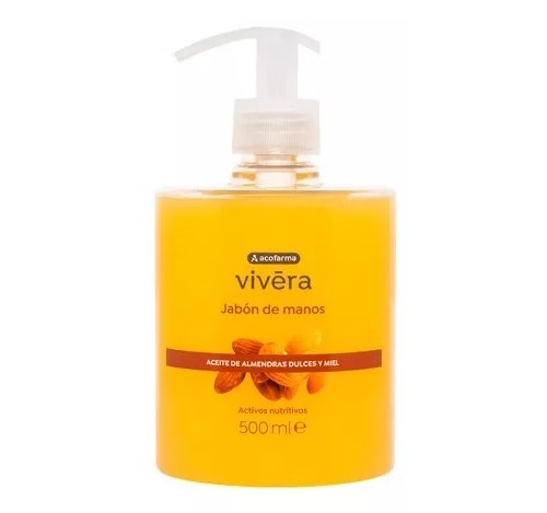 Acofarma vivera jabon de manos almendras dulces y miel (1 envase 500 ml)